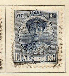 Luxemburg 1924-26 Early Issue Fine Used 75c. NW-191801