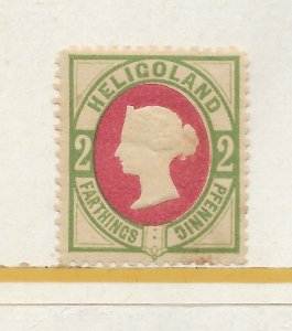 Helgoland (Heligoland) #15 The 1875 2 Farthing/2Pfennig  Hamburg Reprint MNH
