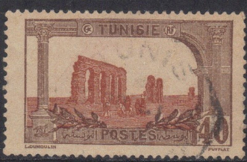TUNISIA  SC# 44 USED  40c 1906-26  SEE SCAN