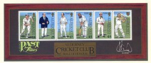 Alderney 1997 Cricket Mini Sheet SGMSA101 Unmounted Mint