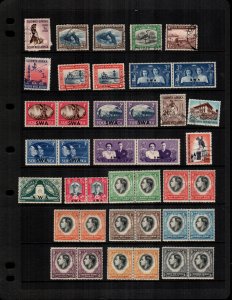 South West Africa  40  different mint hinged and used