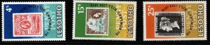 LESOTHO SG375/7 1979 DEATH CENTENARY OF SIR ROWLAND HILL MNH