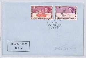 BRITISH ANTARCTIC TERRITORY Cover *BASE/ HALLEY BAY* CDS 1970 ZK30