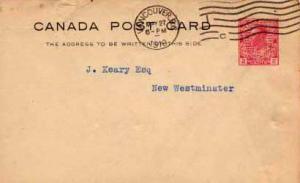 Canada, Government Postal Card, Canada British Columbia