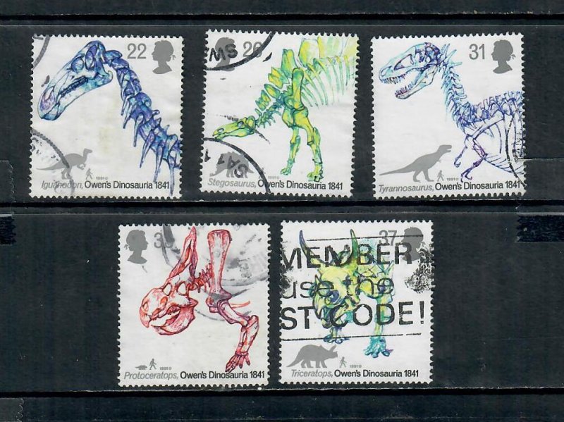 G.B 1991 COMMEMORATIVES  SET DINOSURS ISSUE USED h 301121