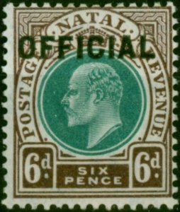 Natal 1904 6d Green & Brown-Purple SG05 Fine & Fresh MM