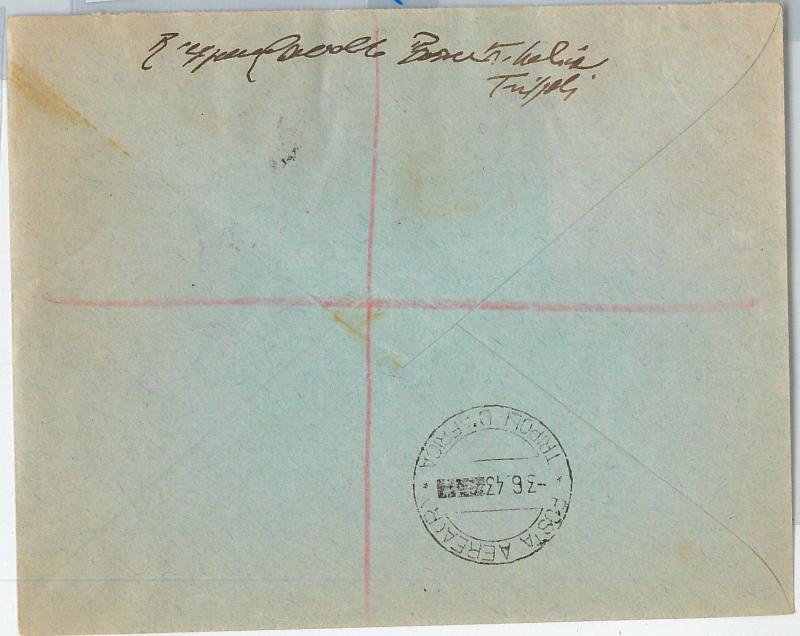 59456 - MEF British Middle East Forces - POSTAL HISTORY: COVER from TRIPOLI 1943