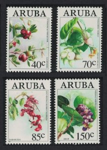 Aruba Wild Fruit Cherry Geiger Grape 4v 1994 MNH SG#148-151