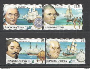 1999 Tonga Transport Ships & Boats #1547-50 Michel 9 Euro Set ** Pm026