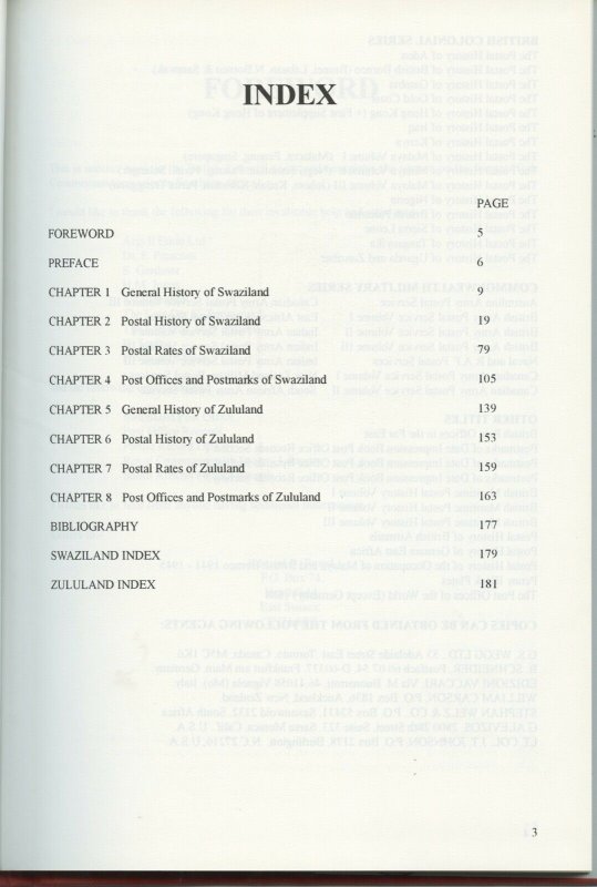 THE POSTAL HISTORY OF SWAZILAND & ZULULAND BY EDWARD B. PROUD AS SHOWN