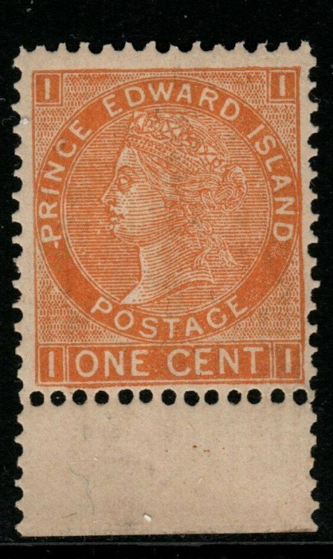 PRINCE EDWARD ISLAND SG43 1872 1c ORANGE MNH 