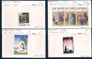 WORLDWIDE Topical Christmas (70) Different Sets Mint & Used