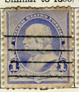 USA; 1894 early classic Presidential series used 1c. value