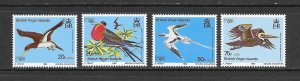 BIRDS -BRITISH  VIRGIN ISLANDS #385-8  MNH