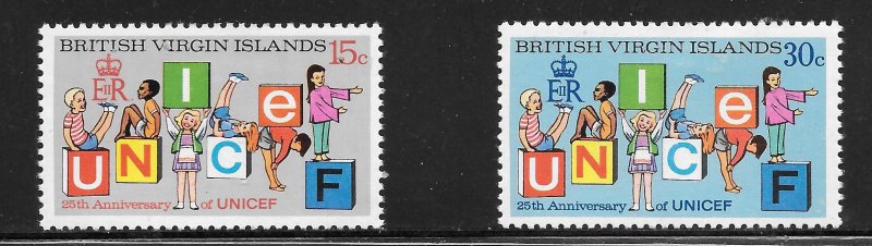 British Virgin Islands  (1971)  - Scott # 233 - 234, MH