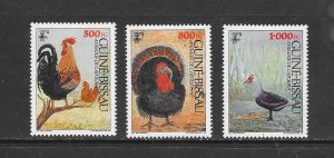 BIRDS - GUINEA-BISSAU #891-3 MH