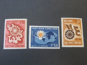 Vietnam 1965 Sc 255-57 set MNH