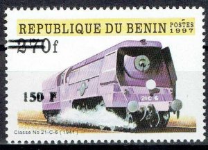 BENIN 2000 1289 150F 100€ - TRAINS CLASS CLASSE 21 C 6 - OVERPRINT SURCHARGE MNH