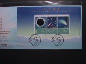 HONG KONG -2015- ASTRONOMICAL PHENOMENA-SPACE MNH FDC VF WE SHIP TO WORLDWIDE