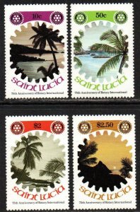 St. Lucia Sc #521-524 Mint Hinged