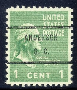 Anderson SC, 804-71 Bureau Precancel, 1¢ Washington