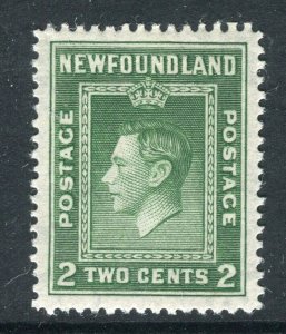 NEWFOUNDLAND; 1938 early GVI issue Mint hinged 2c. value