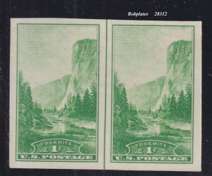 BOBPLATES #756 Yosemite Vertical Line Pair VF NH