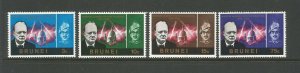 Brunei 1966 Churchill Commemoration Very Light Mounted Mint SG 136/9