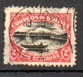 BOLIVIE - 1916 - TITICACA LAKE - Used - 2 -