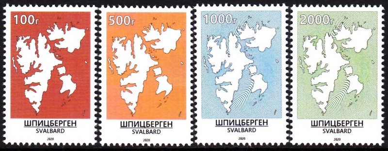 SVALBARD SPITSBERGEN 2020 DEFINITIVES MAPS MNH ARCTIC POLAR