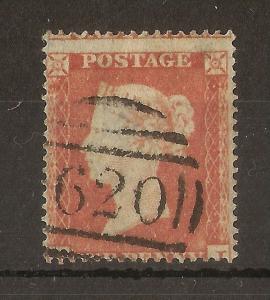 GB 1854 1d Red SG17/18 Fine Used