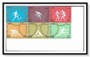 Libya #258-263 Olympics Block Imperf Set MNH