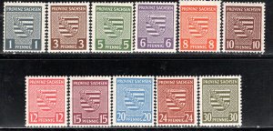 DDR under russian occupation Scott # 13N1 - 13N11, mint nh