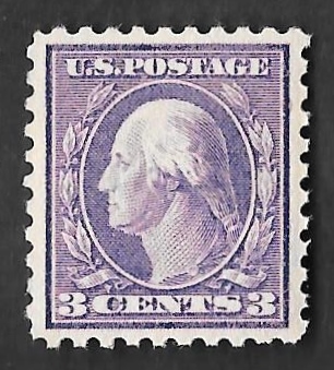 426 3 cents Washington Pink Back ty1 Stamp Unused OG LH EGRADED XF