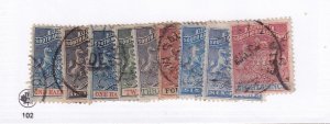 BRITISH SOUTH AFRICA COMPANY # 1-8 VF USED COAT OF ARMS CAT VALUE $148.50