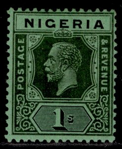 NIGERIA GV SG26, 1s black/emerald, LH MINT.