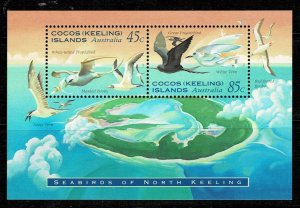 Cocos Island 1995 Seabirds MNH M/s