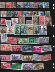 COLLECTION LOT OF 73 ITALY STAMPS CLEARANCE 7 SCAN