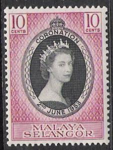 Selangor #101 Coronation Issue MH