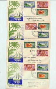 Tokelau 1949 Covers x 16 (RAZ35