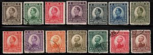 Yugoslavia #1-14 ~ Cplt Set of 14 ~ King Alexander ~ Unused, Used, MX (1921)