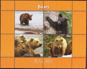 Malawi 2011 Animals Bears (8) MNH Cinderella !