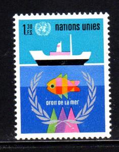 UNITED NATIONS GENEVA #45  1974  SEA BED        MINT VF NH O.G   b