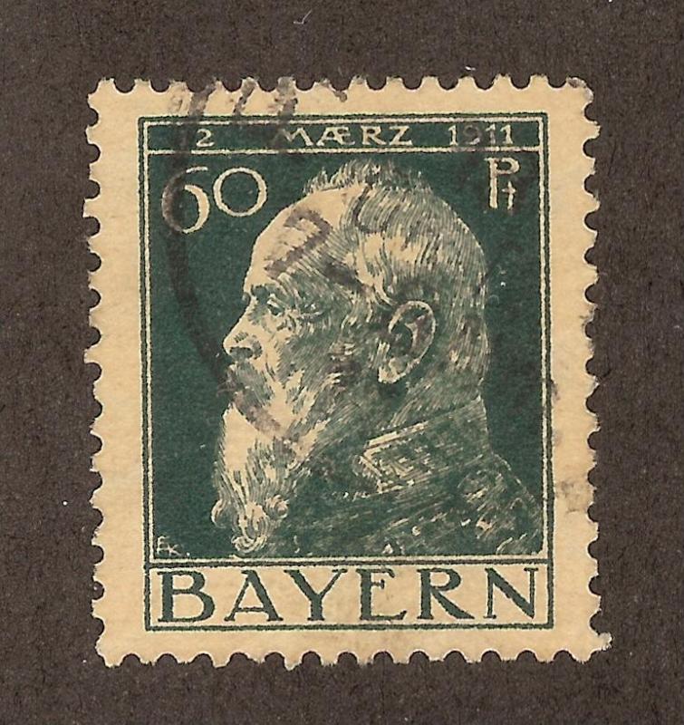 GERMAN STATES - BAVARIA SC# 84A VF U 1911