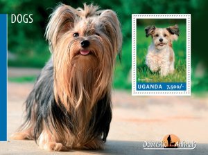 UGANDA - 2014 - Dogs #2 - Perf Souv Sheet - Mint Never Hinged