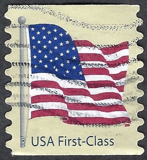 United States #4134 First Class (41¢) American Flag. Coil. Perf 8 1/2. Used