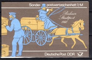 German DDR Scott # 2407 (10), mint nh, cpl booklet, Mi # SMHD 14