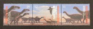 Micronesia 1994 #199a-c Strip of 3, Dinosaurs, MNH.