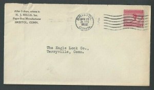 1932 Bristol Ct H J Mills Inc Paper Box Mfg To Terryville Ct