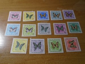 Guinea  #  291-304  MNH   Butterflies